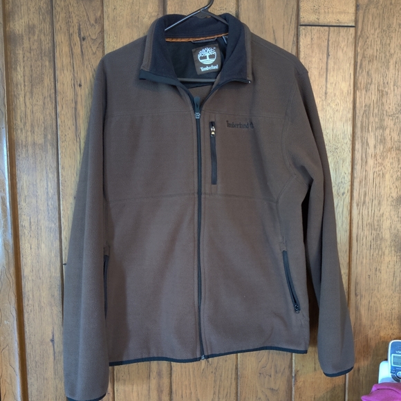 Timberland Other - Timberland men's large brown fleece zip up sweater